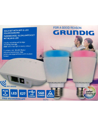 Grundig Lampenset met WIFI & LED kleurschakeringen