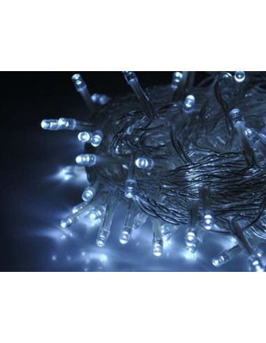 Kerstverlichting 100 LED's - Programmeerbaar - Koud Wit