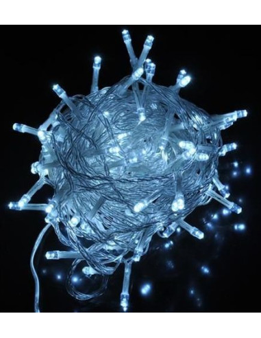 Kerstverlichting 100 LED's - Programmeerbaar - Koud Wit