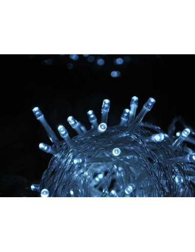 Kerstverlichting 100 LED's - Programmeerbaar - Koud Wit