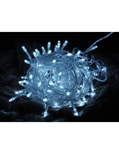 Kerstverlichting 100 LED's - Programmeerbaar - Koud Wit