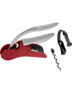 Luxe Kurkentrekker met foliesnijder rood